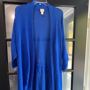 Chicos Kimono royal blue